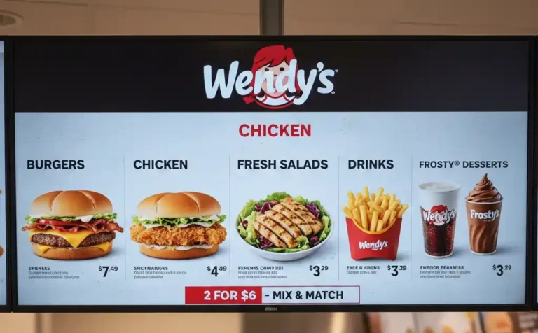 Wendys Menu