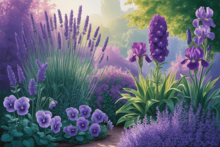 Purple Flowers: