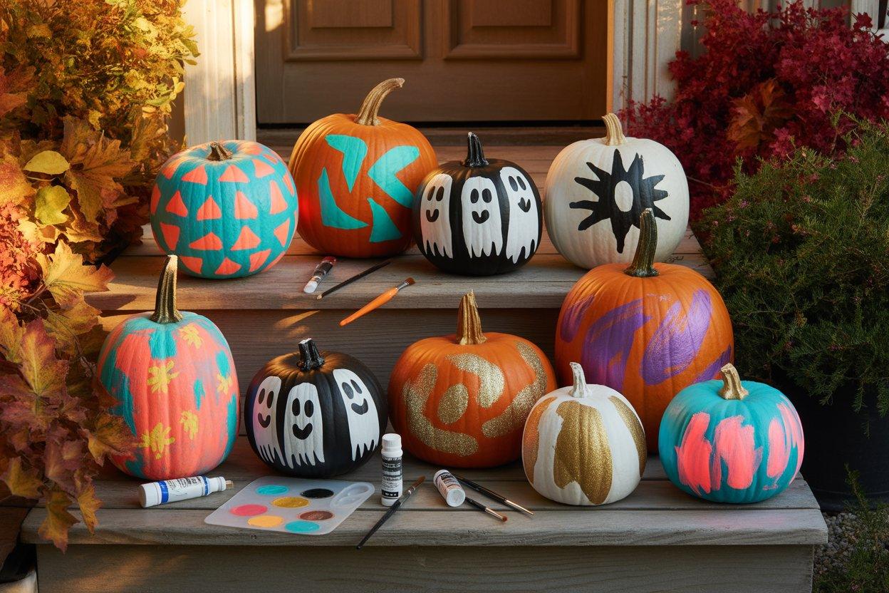 Autumn Pumpkin Scene