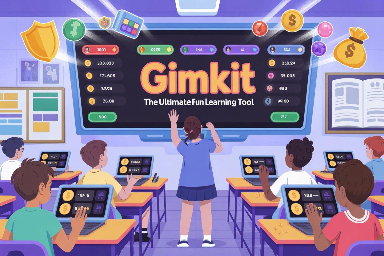Gimkit educational infographic illustration