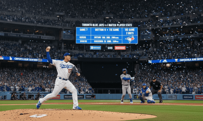 Toronto Blue Jays vs Dodgers Match Player Stats