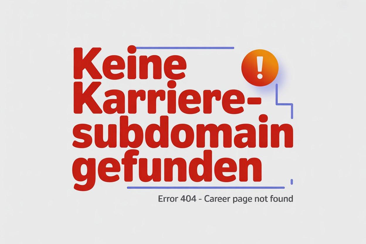 Keine Karriere-Subdomain Gefunden