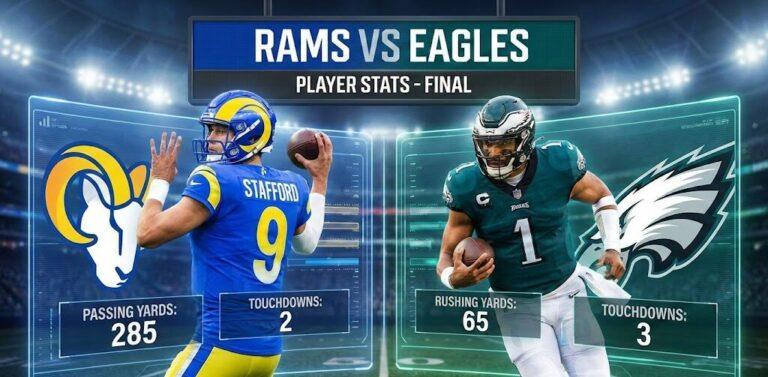 Los Angeles Rams vs Philadelphia Eagles Match Player Stats